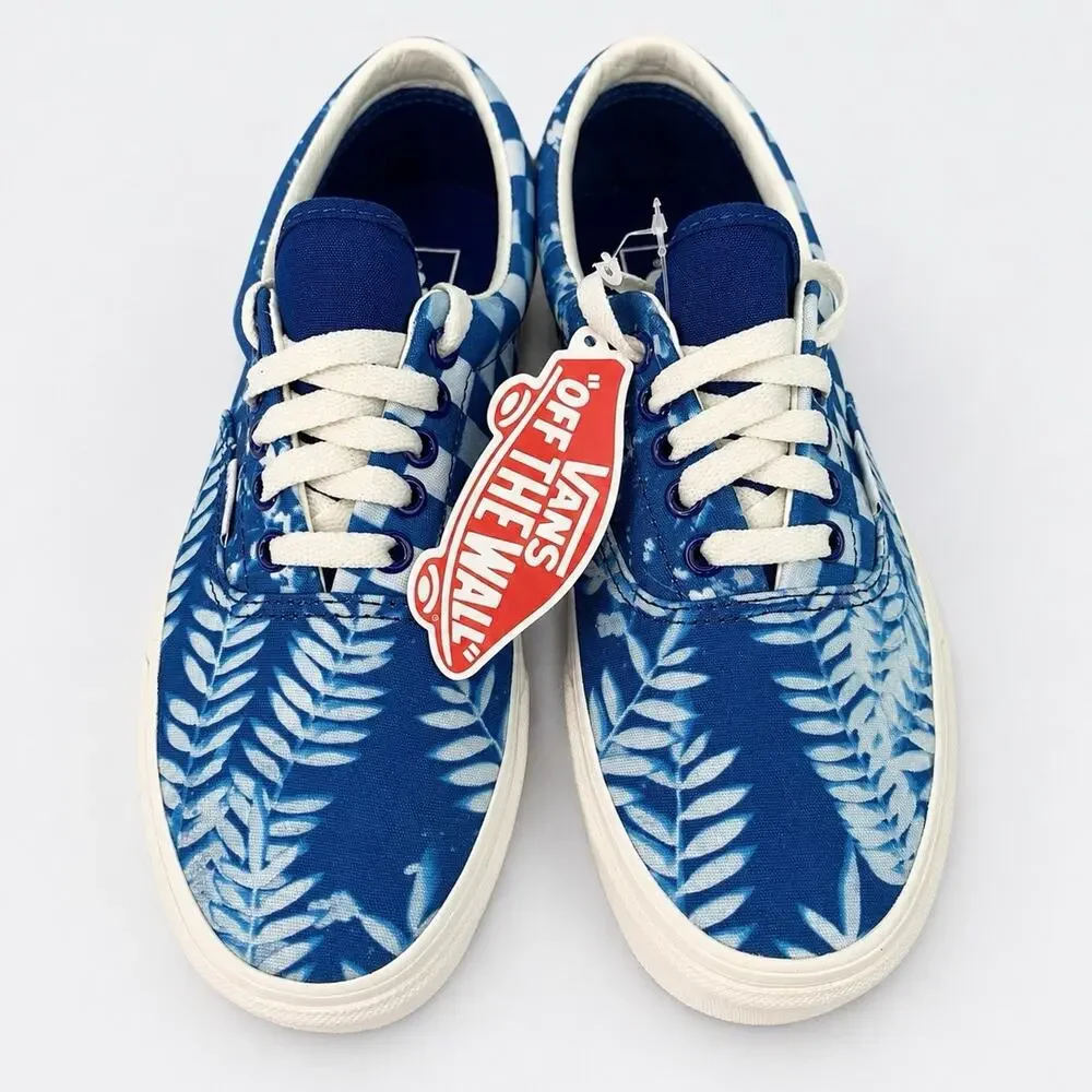 Vans Era Solar Floral True Blue Checkerboard Sneakers Women’s 8.5 Men’s 7 NWT